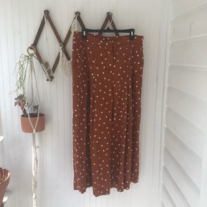 Anthropologie wide leg flowy pant